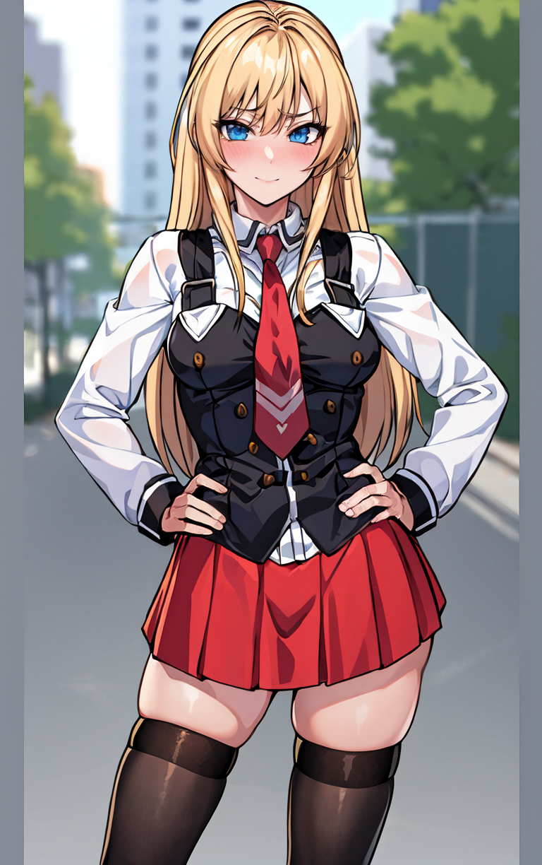 00140-BloodorangemixHardcore_bloodorangemix-2024-03-05-((masterpiece, best quality)), insaneres, absurdres, solo, outdoors,__CLOTHING_BibleBlack_SchoolDress_ownwaifu, _ _1girl, blonde.png